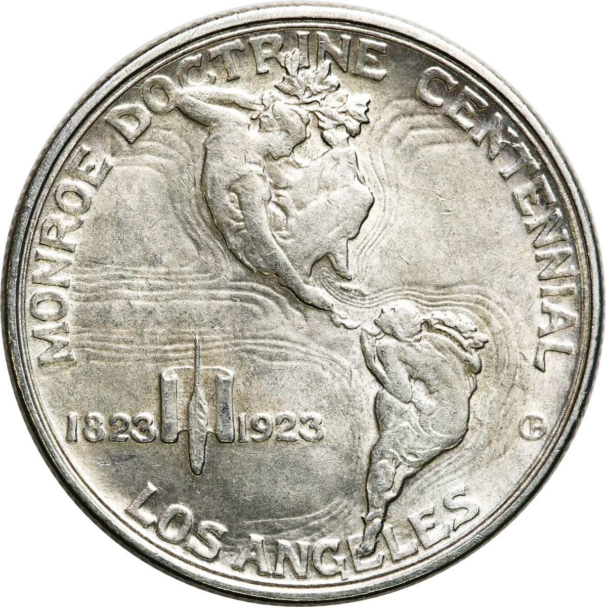 USA. 1/2 dolara 1923 Monroe Doctrine Centennial S, San Francisco